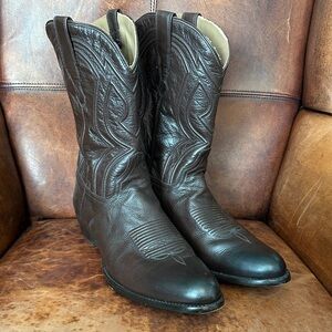 Cuero Dark Brown Western Boots Men’s 13